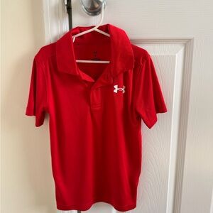 Under Armour Kids Dry Fit Red Polo NWOT